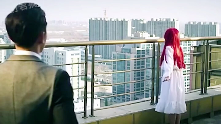 The iconic scene of jumping off a building—so hilarious!