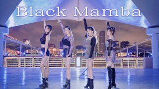 Dark and stormy night ❤️ Black Mamba female warrior on the prowl! Cover dance of Black Mamba by aesp