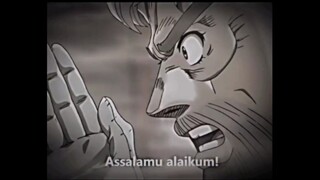 di anime Jojo adventure :"apa itu yaa hallo, kita mengucapkan....?"