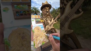 Painting "Brook" ONE PIECE Statue in Japan
