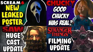Scream 6 Leak Update, CHUCKY Season 2 News, Saw X Cast Return, Stranger Things News