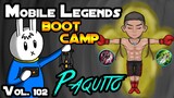 PAQUITO - TIPS, ITEMS, SPELL, EMBLEMS, TRICKS AND GUIDE - MGL MLBB BOOT CAMP VOLUME 102
