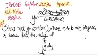 IGCSE 2023 p2 Add Math #4