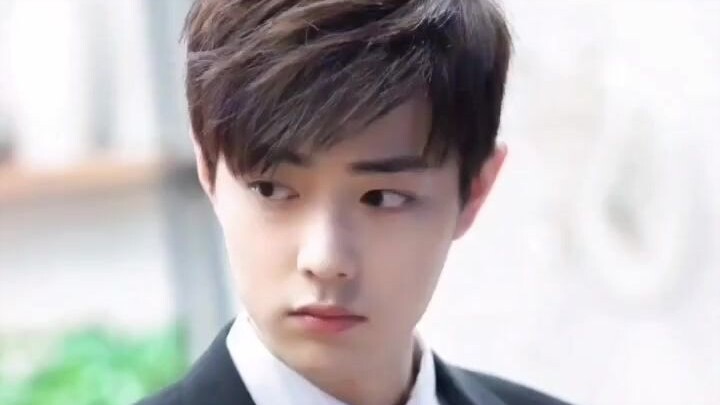 Xiao Zhan: One second he’s all cute and sweet, with his bangs swept up, and the next he’s off to att