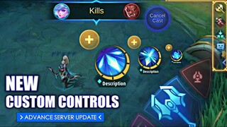 NEW CUSTOM CONTROL AND LOTS OF CHANGES ADVANCE SERVER | MOBILE LEGENDS