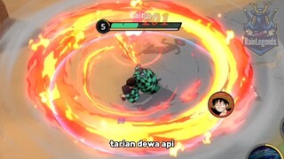 TANJIRO DEMON SLAYER EFEK SKILLNYA KEREN PARAH - MOBA ANIME