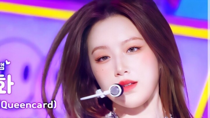 Mỹ nữ nhuộm highlight phải quay cận mặt! Ye Shuhua phiên bản ngang 4K, trực tiếp QUEENCARD ngày 23/0