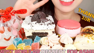 อาหารยอดนิยมสำหรับ ASMR DESSERT PART2 * ไม่พูด * กินเสียงเกาหลี