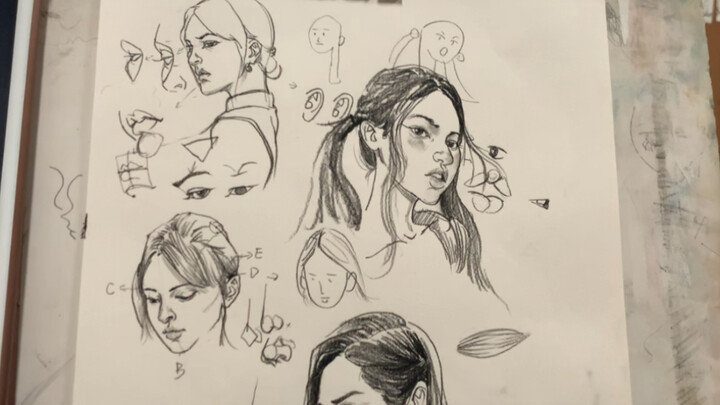 I’m doing my absolute best to get you to memorize quick sketches of small heads.