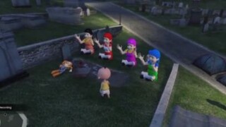 UPIN IPIN PIPIS DIKUBURAN, DI HANTUI ARWAH NENEK BONEKA SQUID GAME - GTA 5 BOCIL