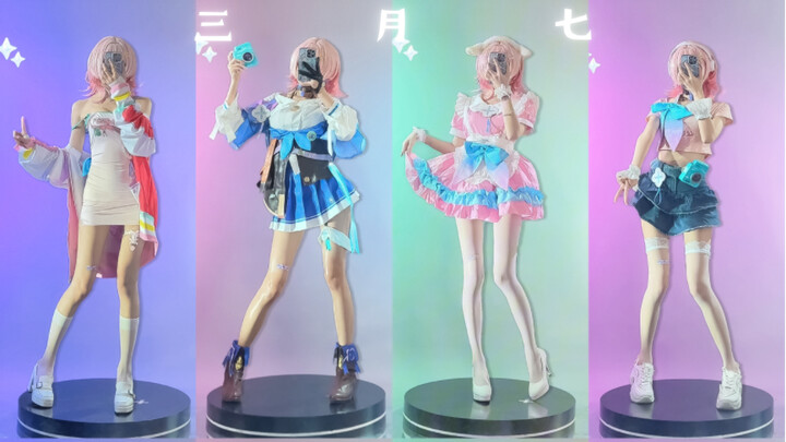 "My figurine can do backflips!" - "March 7 cosplay"