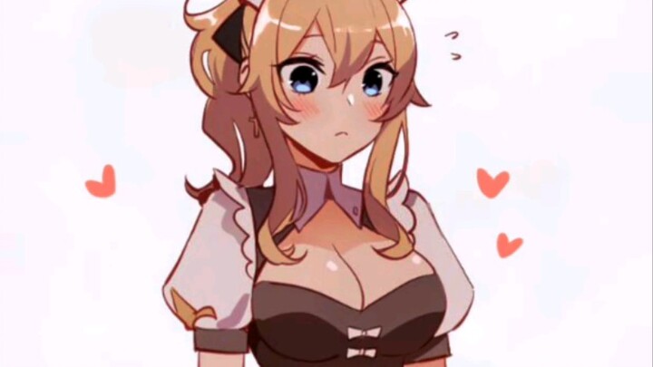 Diluc and Jean, the maid outfits are awesome!!!
