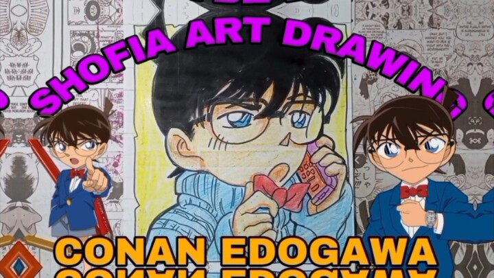 drawing conan Edogawa full drawing