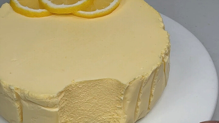 Kue panna cotta lemon yang dijual seharga 98 yuan per potong di luar, ternyata bisa dibuat hanya den