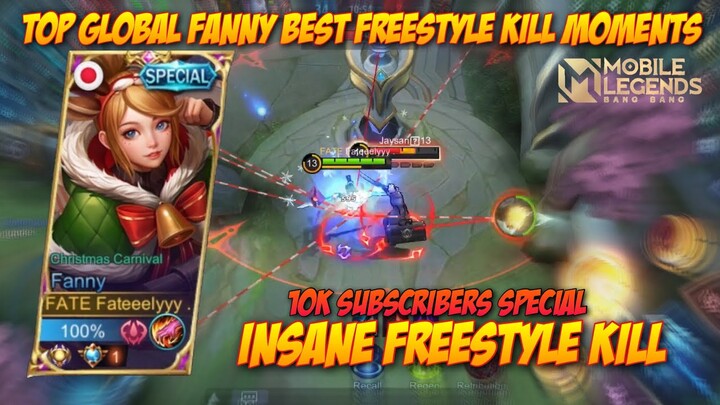 THIS MONTAGE IS FOR MY 10K SUBSCRIBERS | INSANE FREESTYLE KILL MOMENTS | by Fate Gaming | MLBB