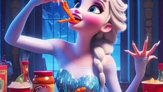 Putri Elsa sangat menyukai potongan pedas sehingga dia membeli semua potongan pedas di supermarket