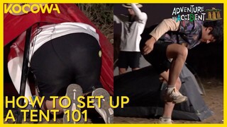 The Guys Successfully Set Up Their Tents For The Night | Adventure By Accident 3 EP4 | KOCOWA+