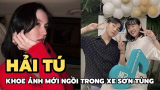 Hải Tú khoe loạt ảnh mới: Ngồi trong xe Sơn Tùng, ra dáng phu nhân chủ tịch