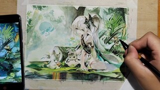 ผู้ชายข้างบ้านที่เล่นเก็นชินในอิมแพ็คบอกว่านาสีดาดังมาก เขาเลยขอให้วาดนาสีดาให้