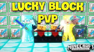 THỬ THÁCH ĐẬP 100 LUCKY BLOCK PVP ĐỂ ĐÁNH NHAU VỚI BOSS TRONG MCPE !!!