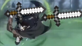 The soldier tortures the monkey, but with MC sound effects
