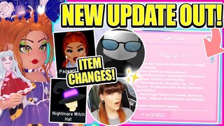 ROYALE HIGH UPDATED AGAIN! New ITEM CHANGES, New BATTLE A LA ROYALE UPDATE & More! Everything NEW!