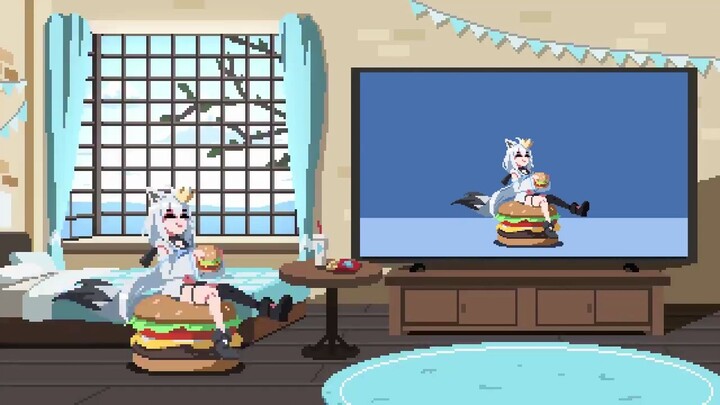 [hololive]Shirakami Fubuki đang xem một chương trình kỳ lạ?