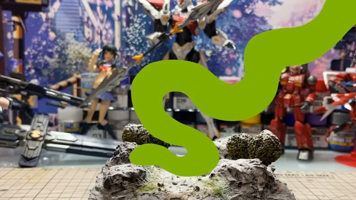 [Have you learned it?] Teach you step by step how to make a Gundam platform scene · HG Barbatos