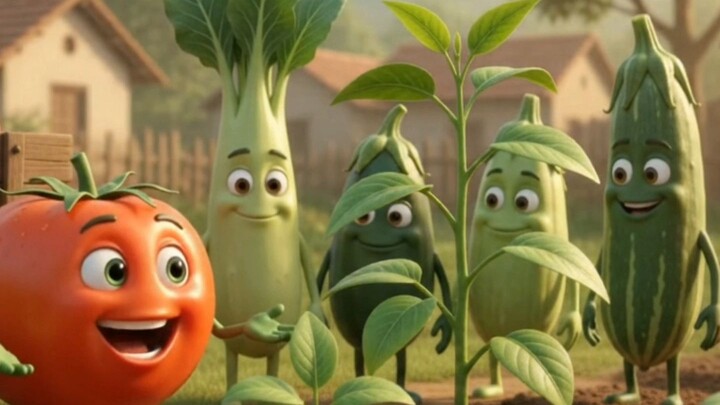 इन सब्ज़ियों ने मिलकर बना दिया पूरा बगीचा 😍🌱 | Hindi Story #Shorts #short #viral #bilibili