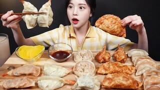 [Mukbang TV] - Há cảo chiên khổng lồ, há cảo tôm, há cảo kimchi | ASRM