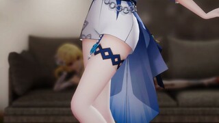 Qin must wear a swimsuit at home for Grandpa to see