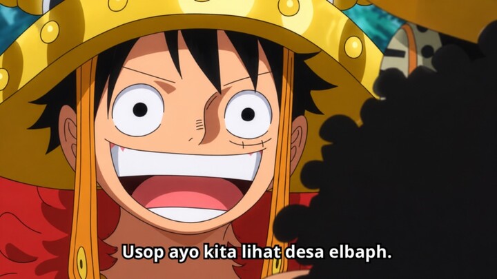 One Piece Episode 1162 - Menjelajahi Desa Elbaph !!!