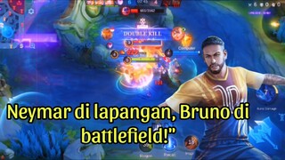 Neymar di lapangan, Bruno di battlefield!"