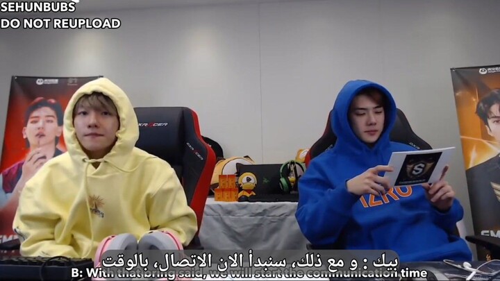 SEHUN_BAEKHYUN_PUBG_(6) QnA_CUT _arab sub