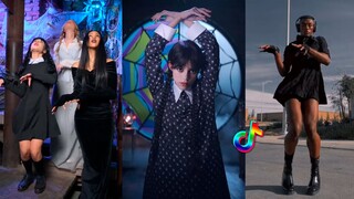 Wednesday Dance With My Hands TikTok Challenge 2023 - Bloody Mary Sped Up #dance #wednesdayaddams