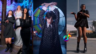 Wednesday Dance With My Hands TikTok Challenge 2023 - Bloody Mary Sped Up #dance #wednesdayaddams