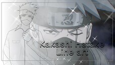 Drawing Hatake Kakashi Line Art