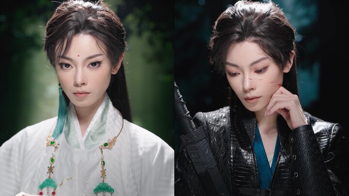 【Swamp】Transformasi makeup ala Tiongkok dengan ritme tetapi versi pakaian pria (jenggot lebat justru