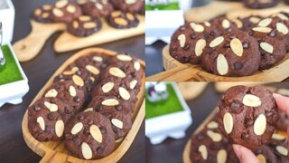 TANPA CETAKAN! RESEP COOKIES COKLAT PALING GAMPANG!! ISI TOPLES  LEBARAN |