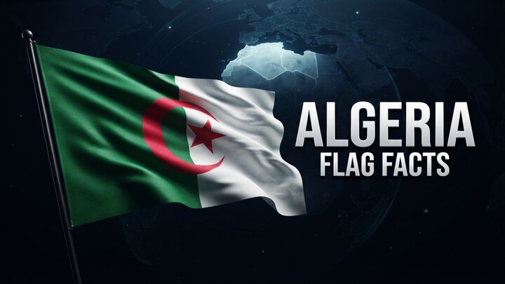 Algeria Flag 🇩🇿 | 3D Animated Flag & Flag Facts #Shorts