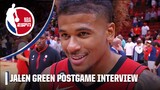 Jalen Green lights up when asked about winning on Filipino Heritage Night | NBA on ESPN