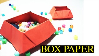 hộp origami - Gấp hộp bằng giấ a4 cực dể - Caja Corazón - Origami - Origami BASICA y FACIL