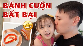 CÙNG BỐ CON CAM LÀM BÁNH CUỘN MÀU HỒNG BẤT BẠI VỚI CÔNG THỨC NÀY.🧡🧡🧡