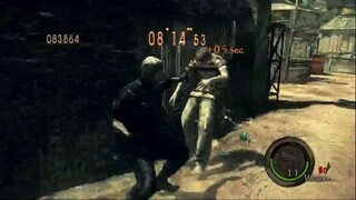 Resident Evil 5 mercenaries public assembly Wesker midnight solo 703k