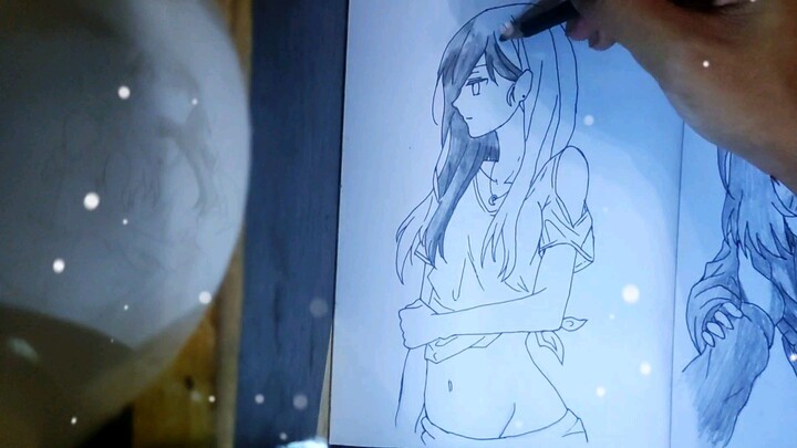 wanita cantik, yang tersakiti (drawing) 🥲