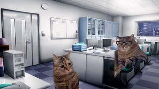 [Familiar/Cat meme] The story of a cow and horse who quit his job at a moving company after working 