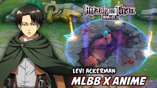 Ling As Levi Ackerman Skin in Mobile Legends! MLBB X AOT COLLAB