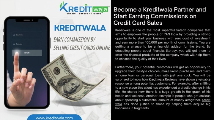Kredit wala - Earn Commission By Selling Credit Cards Online