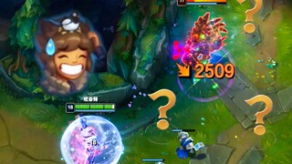 1 key to instantly reduce HP to 2000? The best partner of the new hero! LeBlanc: I'm full of HP!!!