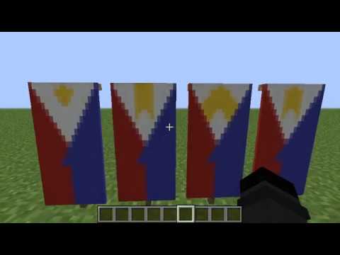 How To Make Philippine Flag In Minecraft Banner Making Tutorial For Shield Design In Minecraft Bilibili